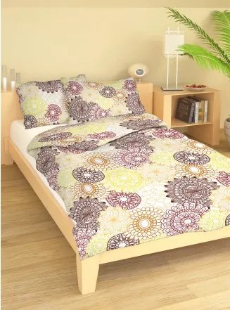 MANDALA COLORS pamut ágynemű DeLuxe Ágynemű mérete: 140x200 cm, A csomag tartalma: Készletcsomagolás