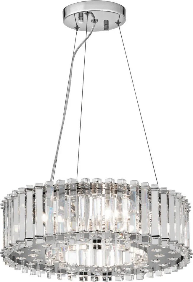 ELSTEAD KL-CRYSTAL-SKYE-P-A CRYSTAL SKYE Fürdőszobai Függő Lámpa Króm G9 IP44