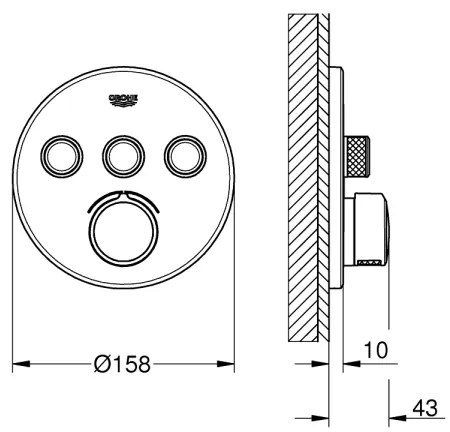 GROHE 29146000 - SMARTCONTROL csaptelep, fényes króm