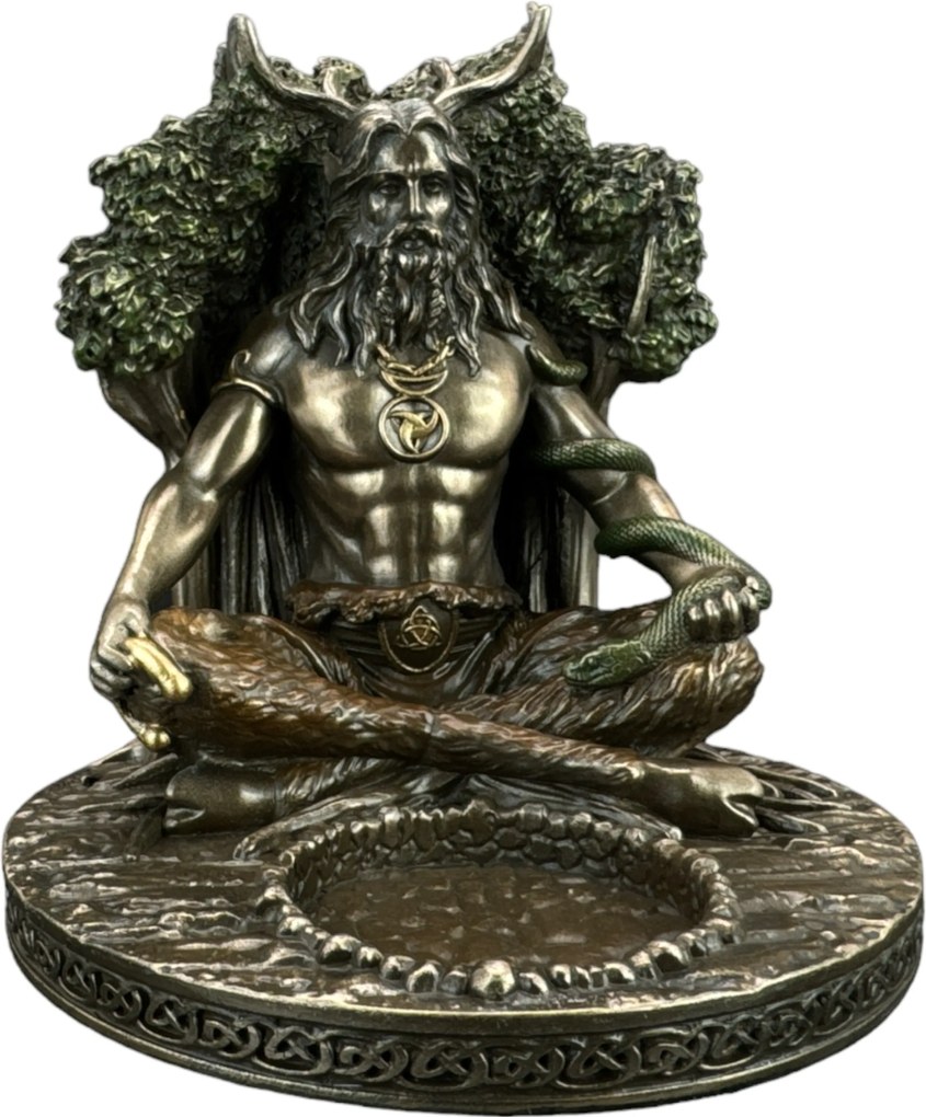 Figura Szobor Isten Cernunnos Gyertyatartó Veronese WU77807A4