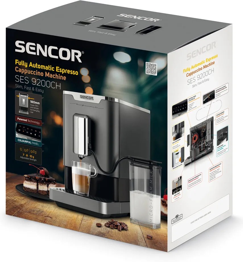 Sencor SES 9200CH kávéfőző, ezüst