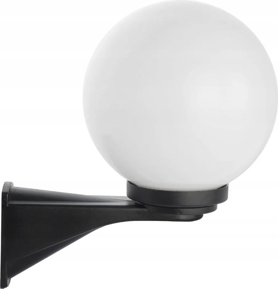 Könnyű kültéri fali lámpa egyenes karral a ház blokk falára Gömbök