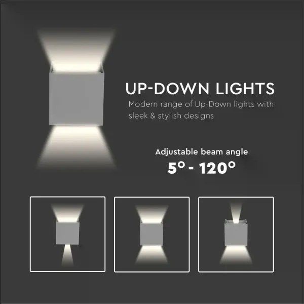 LED Kültéri fali lámpa LED/5W/230V 3000K IP65 szürke