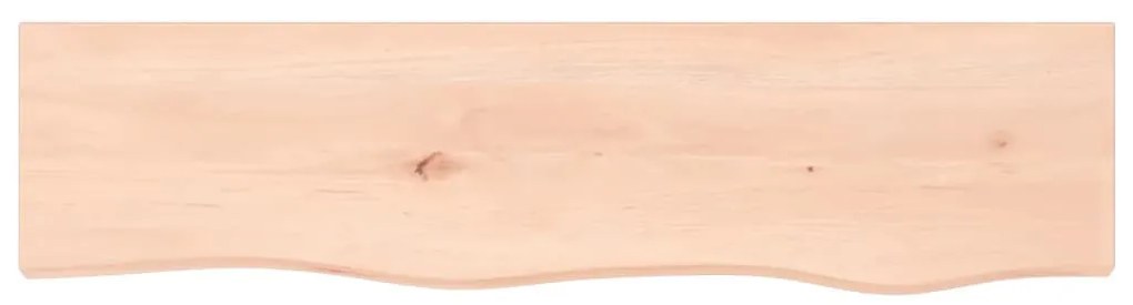 kezeletlen tömör tölgyfa fali polc 80x20x2 cm