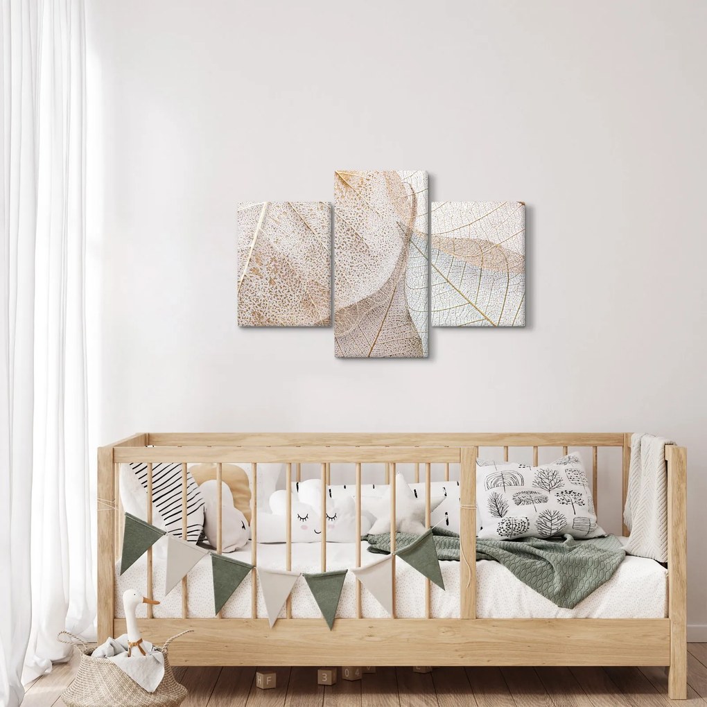 Kép - Bézs levelek (90x60 cm)