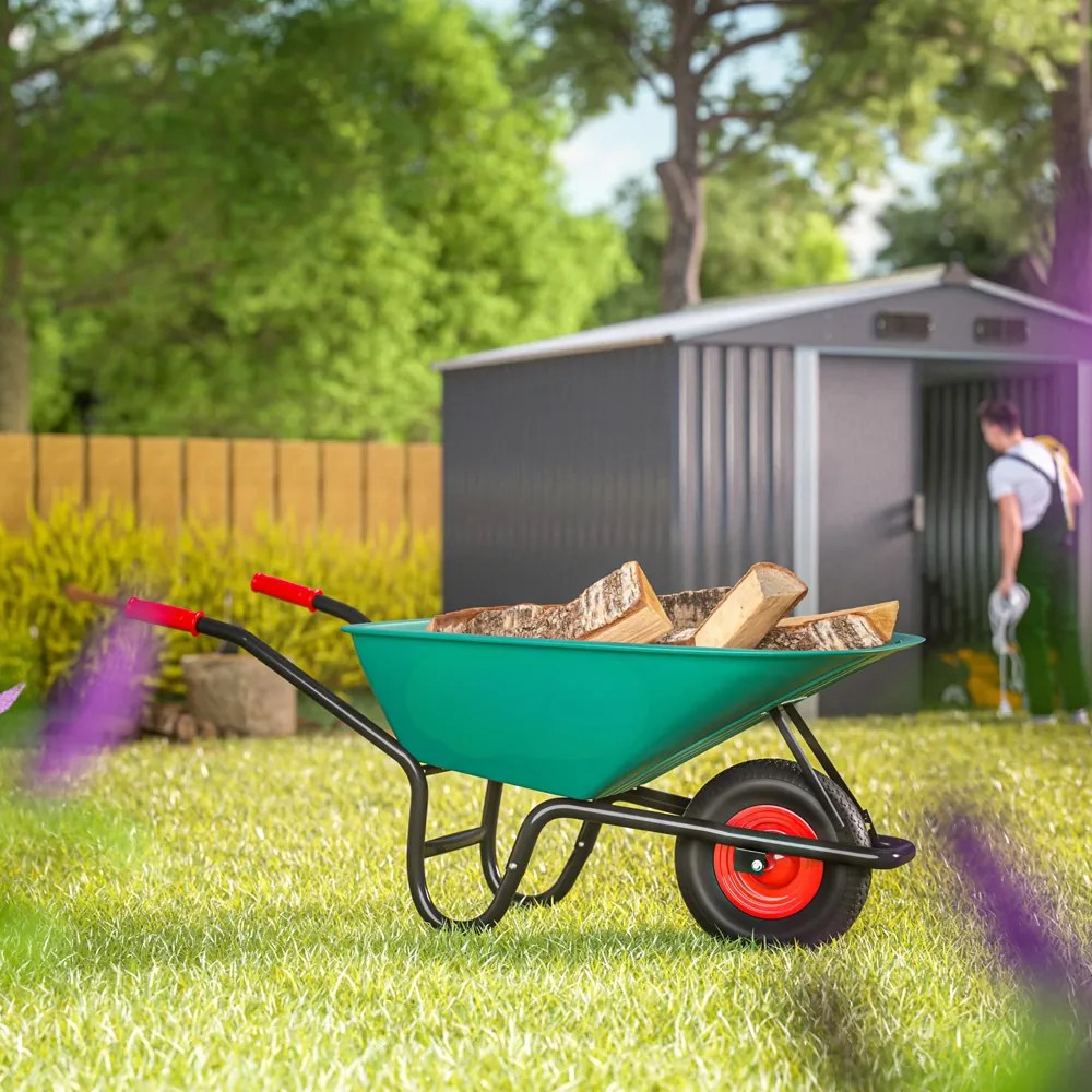 GREG talicska műanyag káddal, max. 100l/250kg, zöld/fekete Gardebruk