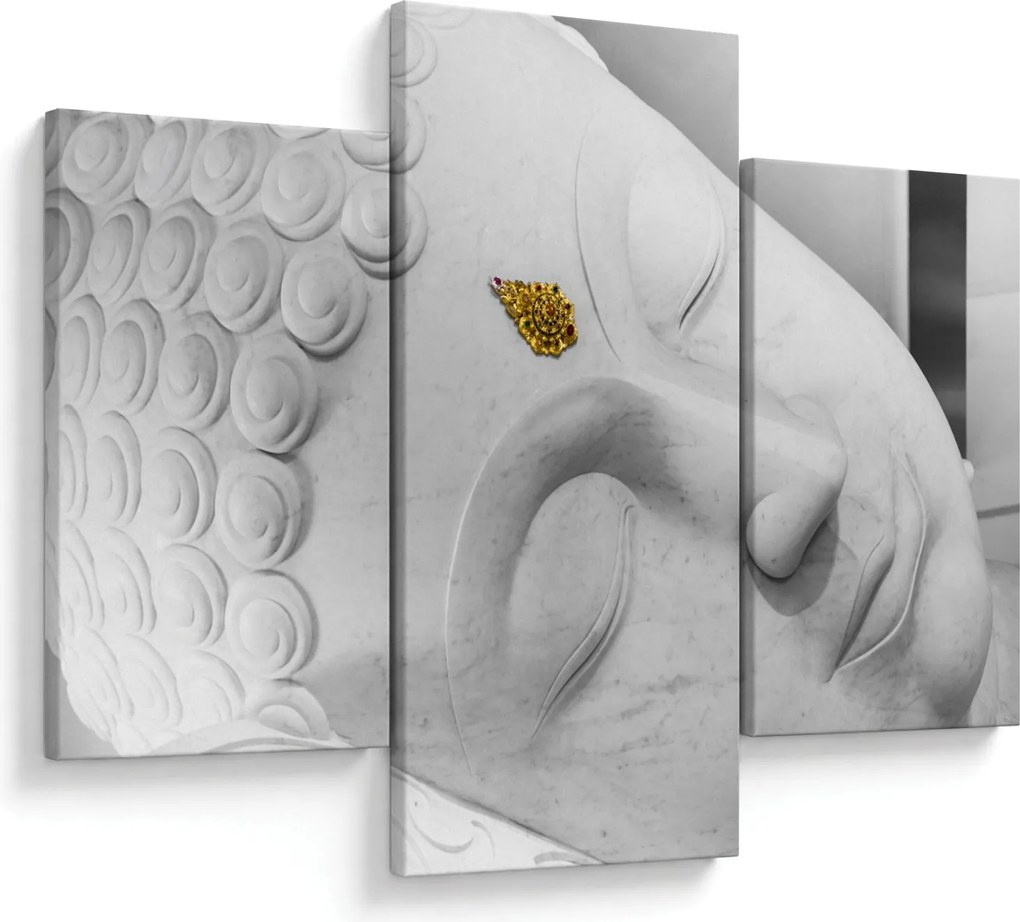 Kép - Fehér Buddha (90x60 cm)