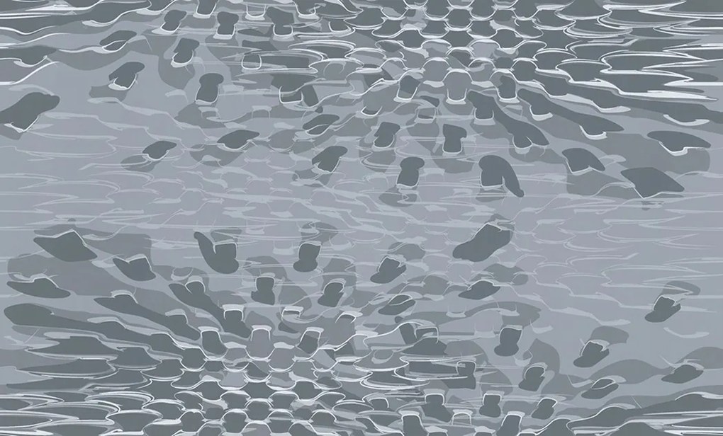 Absztrakt Mintás Tapéta Szürke Vinil Flizelina 10,05 m x 106,00 cm