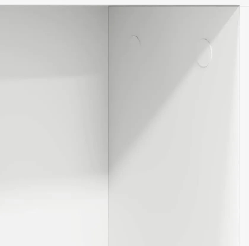 Asztal polcokkal tárolóval Fehér 91 x 50 x 149 cm Faanyag