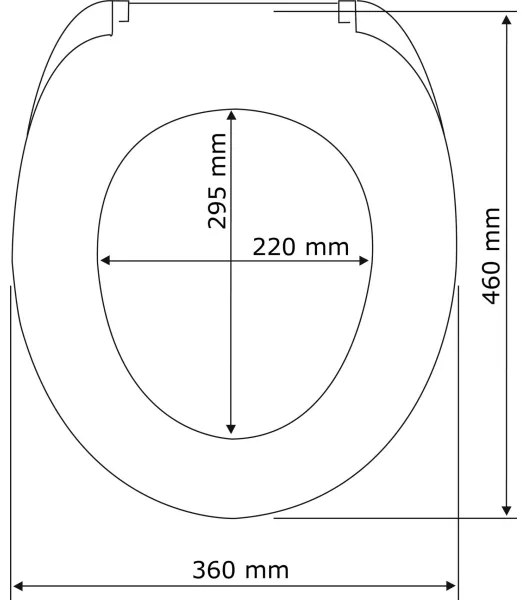 WENKO 22415100-WC-ülőke HABOS 46x36 cm fehér/ezüst