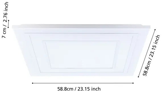 Eglo 900961 - LED RGBW Dimmelhető mennyezeti lámpa ALBARCA LED/29W/230V + távirányító