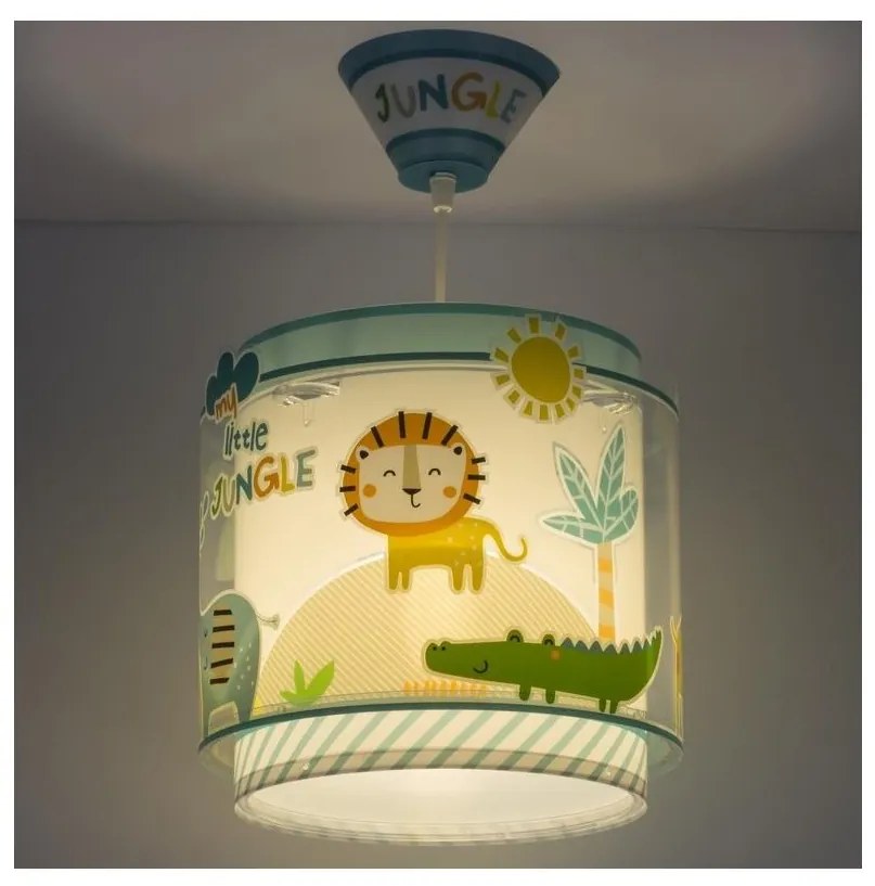 Dalber Dalber D-76112 - Gyerek csillár MY LITTLE JUNGLE 1xE27/15W/230V PI250