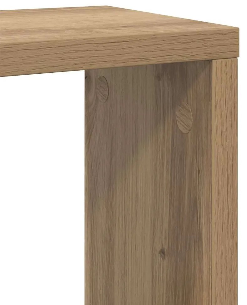 Fali Polcok 2 pcs kézműves tölgy 26 x 15 x 26 cm Faanyag