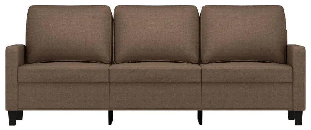 vidaXL 3 személyes barna szövetkanapé 180 cm