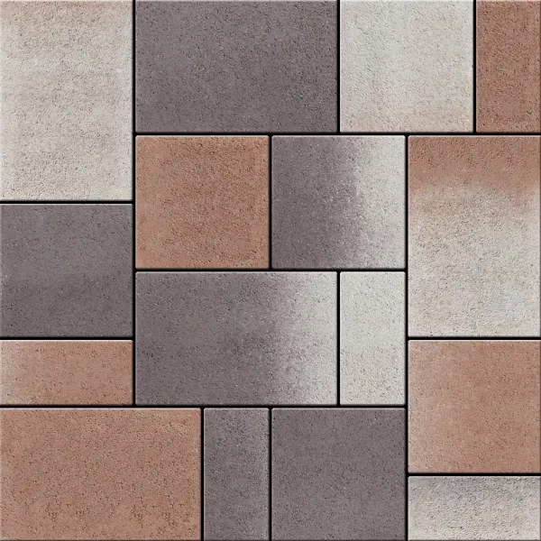 Semmelrock sortérkő mediterrán citytop kombi 6cm 1,08m2/csomag