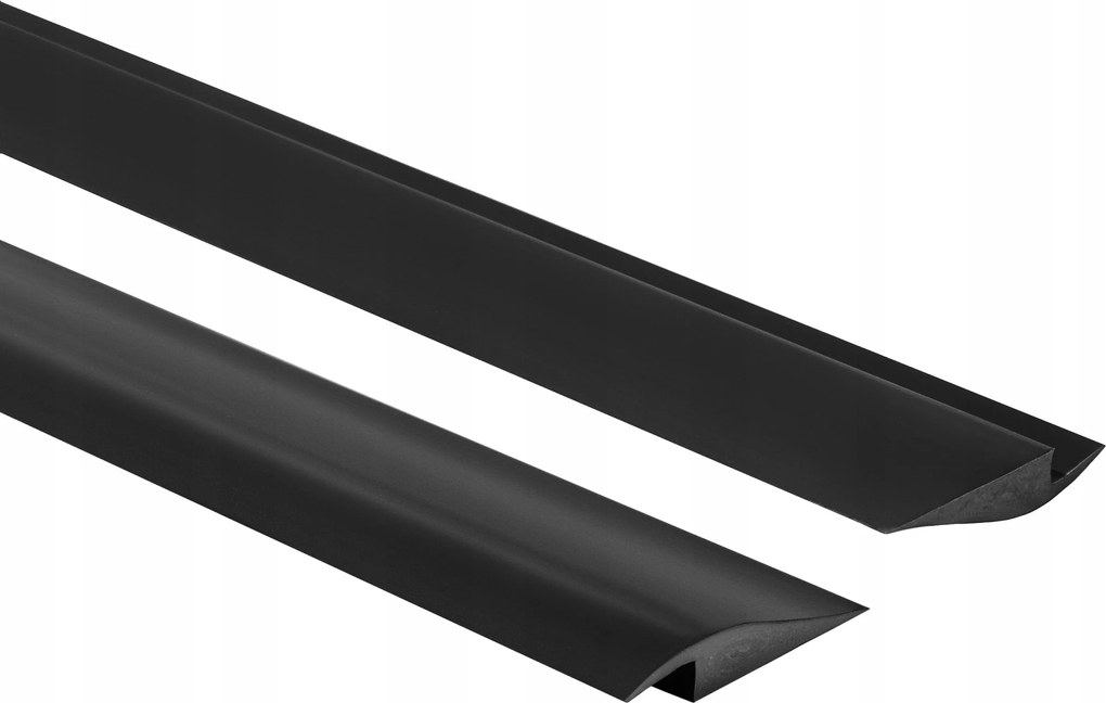 Rugalmas Pvc burkolóprofil csempékhez, szőnyegekhez, fekete 100 cm