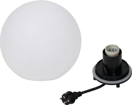 Kanlux 45930 - STONO kültéri lámpatest 1xE27/15W/230V, átmérő 20 cm, IP65, fehér
