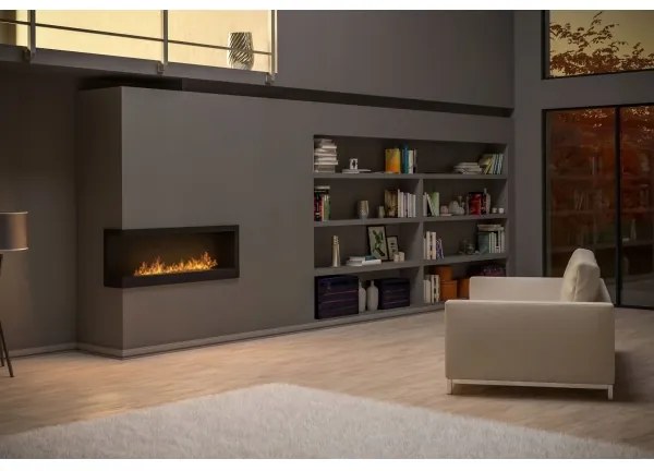 InFire - Sarok BIO kandalló 45x120 cm 3kW fekete