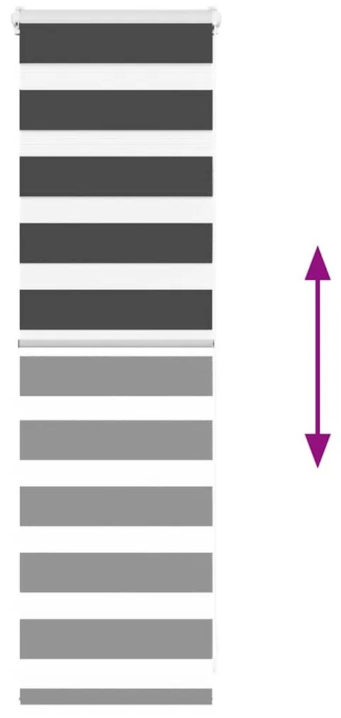 zebrafüggönnyel fekete szövetszélesség 35,9 cm poliészter