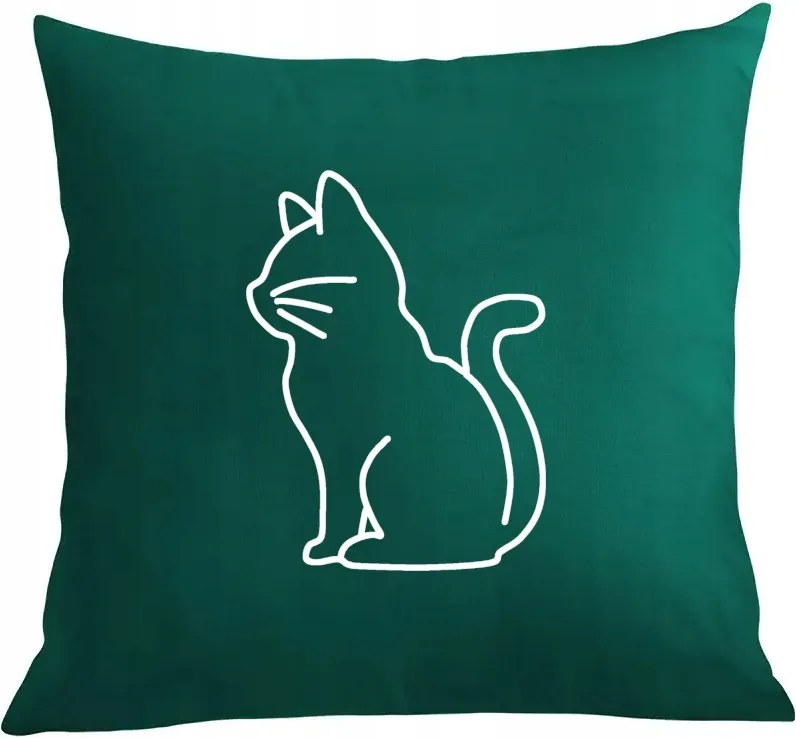 Párna párnahuzat Cool nyomott mintás cica