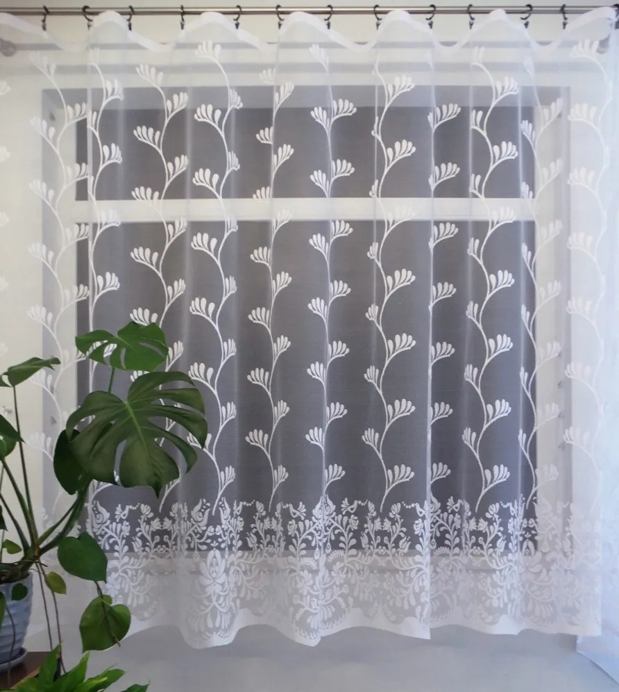 Mg Függöny 125/357 Fehér 350x180cm készre varrva Bt M