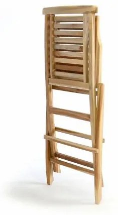 DIVERO® Kerti szék összecsukható Hantown 2 db tíkfa