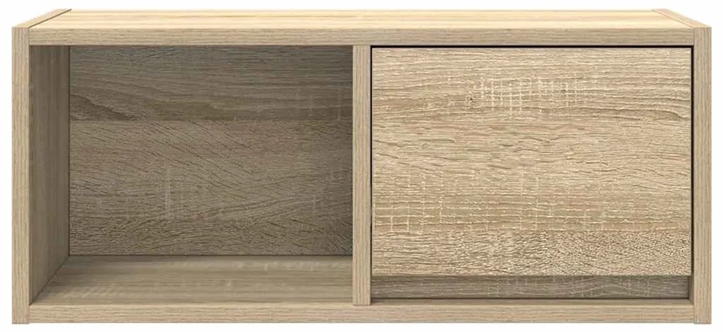 sonoma tölgy színű szerelt fa fali TV-szekrény 60x31x25,5 cm