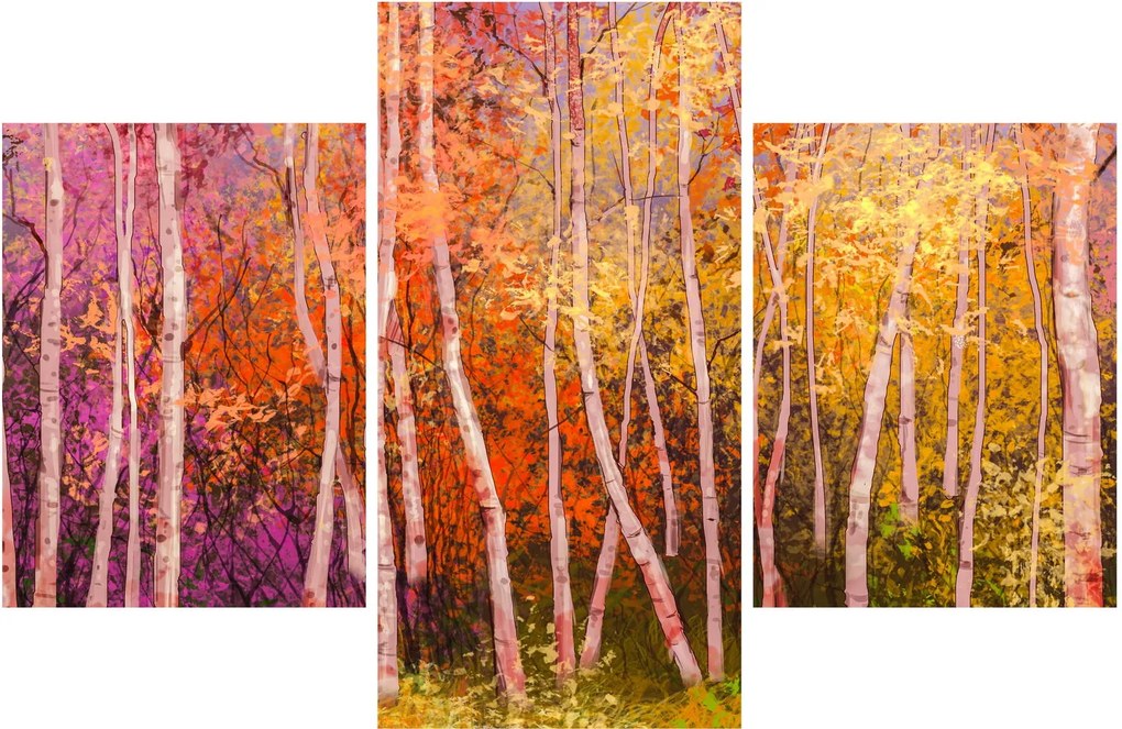 Egy kép egy színes erdőről (90x60 cm)