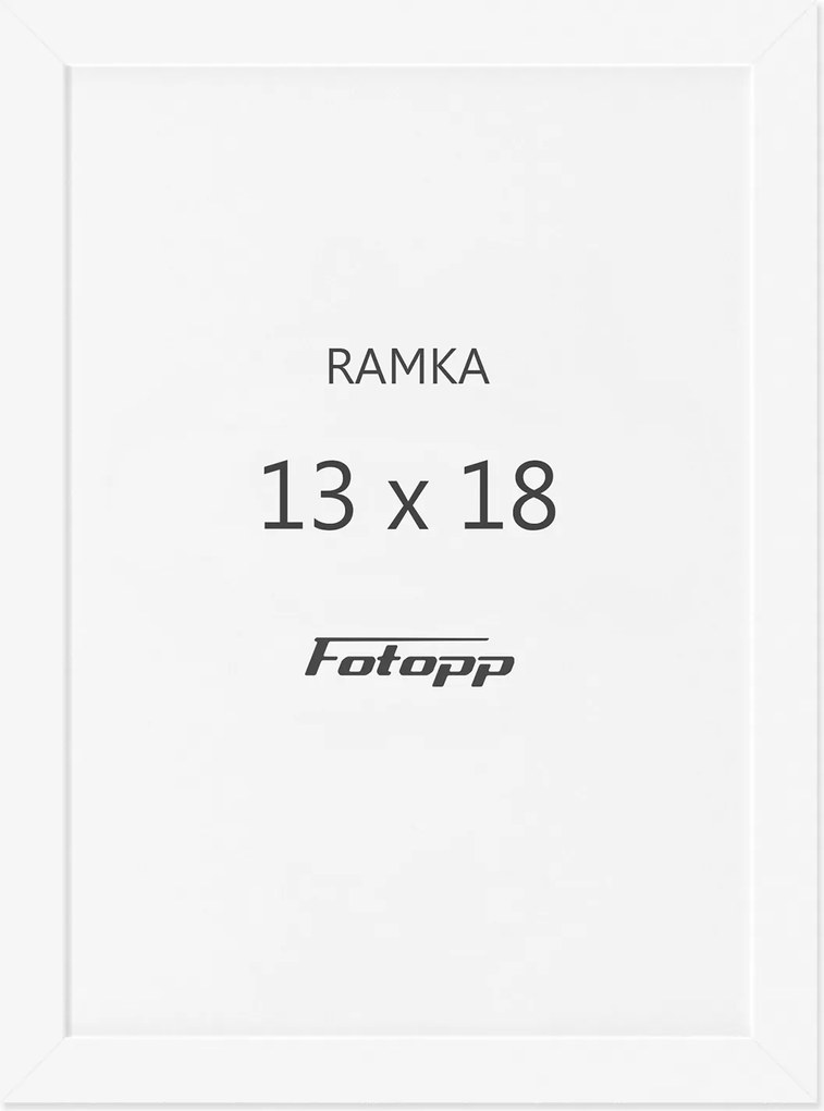 Képkeret Fehér 13x18cm fotókeret