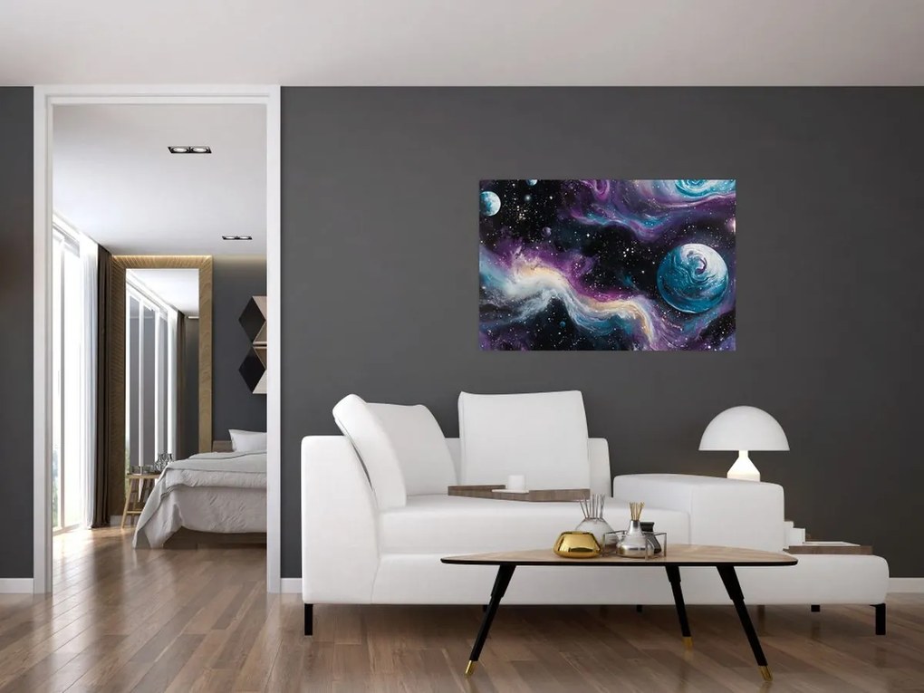 Kép - Festett univerzum (90x60 cm)