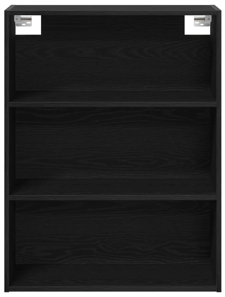 Magas Szekrény Fekete Tölgy 69.5x34x180 cm Laminált Fa