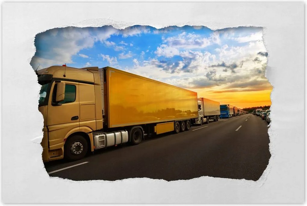 Poszterek 90x60 Parafa autópálya Stau