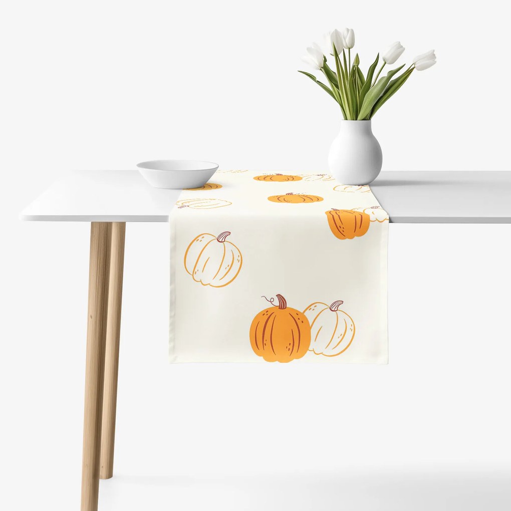Goldea pamut asztali futó - őszi tökök 50x140 cm