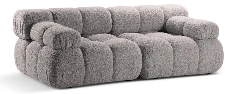 Világosszürke buklé moduláris kanapé 188 cm Bellis – Micadoni Home
