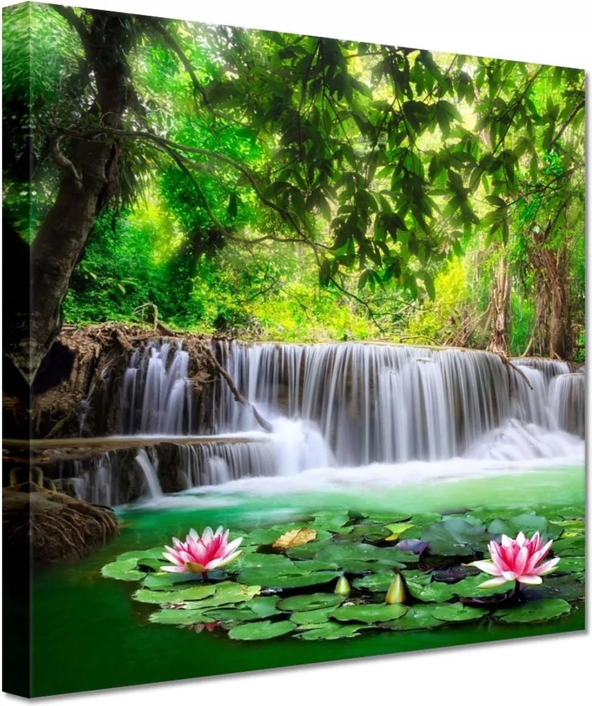 Vászonkép 20x20 Vízesés Thaiföldön
