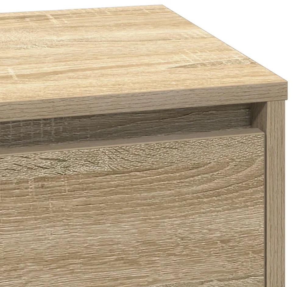 Éjjeli Asztal LED-del Sonoma Tölgy 71x34,5x75 cm Műanyag