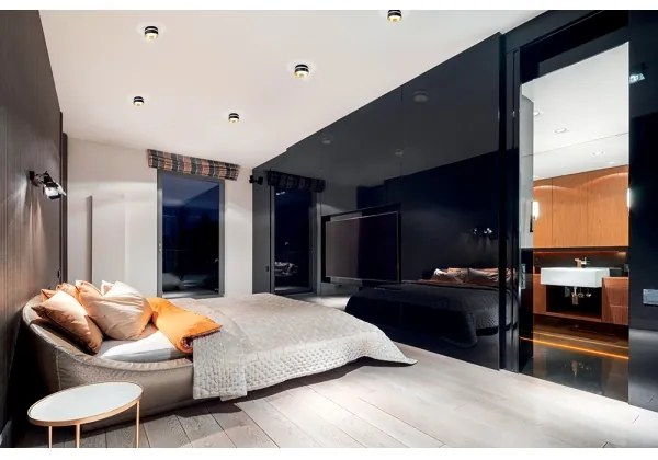 Kanlux 29234 - Beépíthető lámpa GOVIK GU10/10W fekete/arany