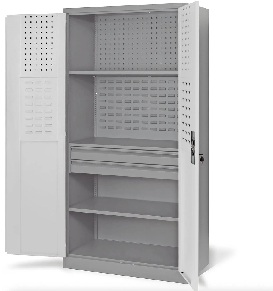 SZYMON szerszámos szekrény, 920 x 1850 x 500 mm, szürke