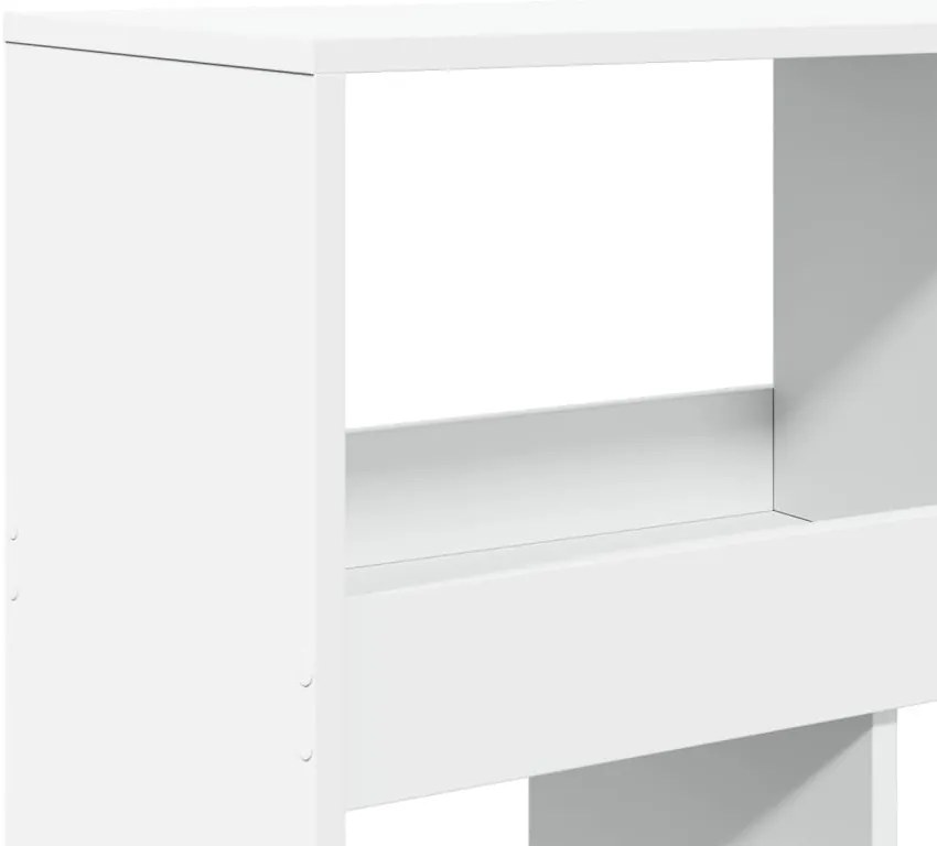 fehér szerelt fa könyvespolc 100 x 33 x 125,5 cm