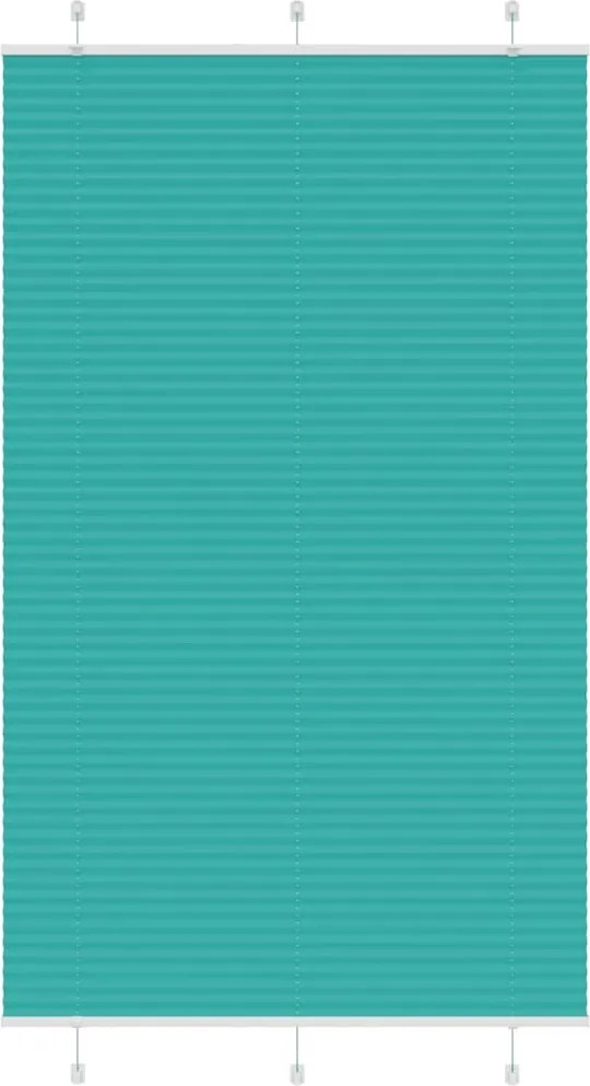 vidaXL pliszírozott redőny Benzinzöld 115x200 cm szövetszélesség