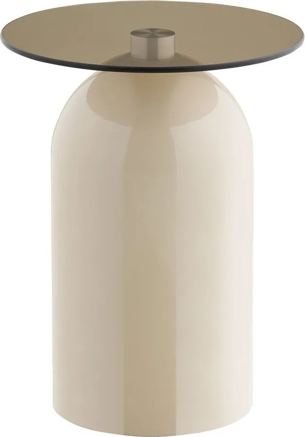 Kerek tárolóasztal üveg asztallappal ø 40 cm Ravello – House Nordic