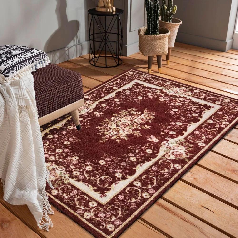 Gyönyörű rusztikus vörös szőnyeg Szélesség: 200 cm | Hossz: 290 cm