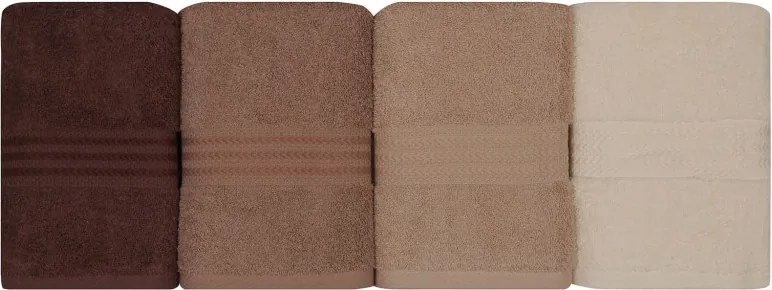 Rainbow törülköző, barna, 30×50 cm