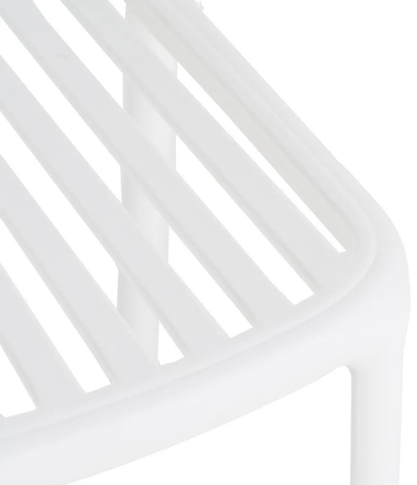 Fehér műanyag étkezőszék Alia – Ixia
