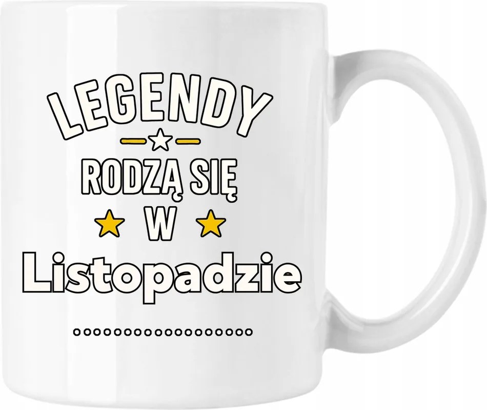 Bögre Legenda Születésnap November Fehér 330ml