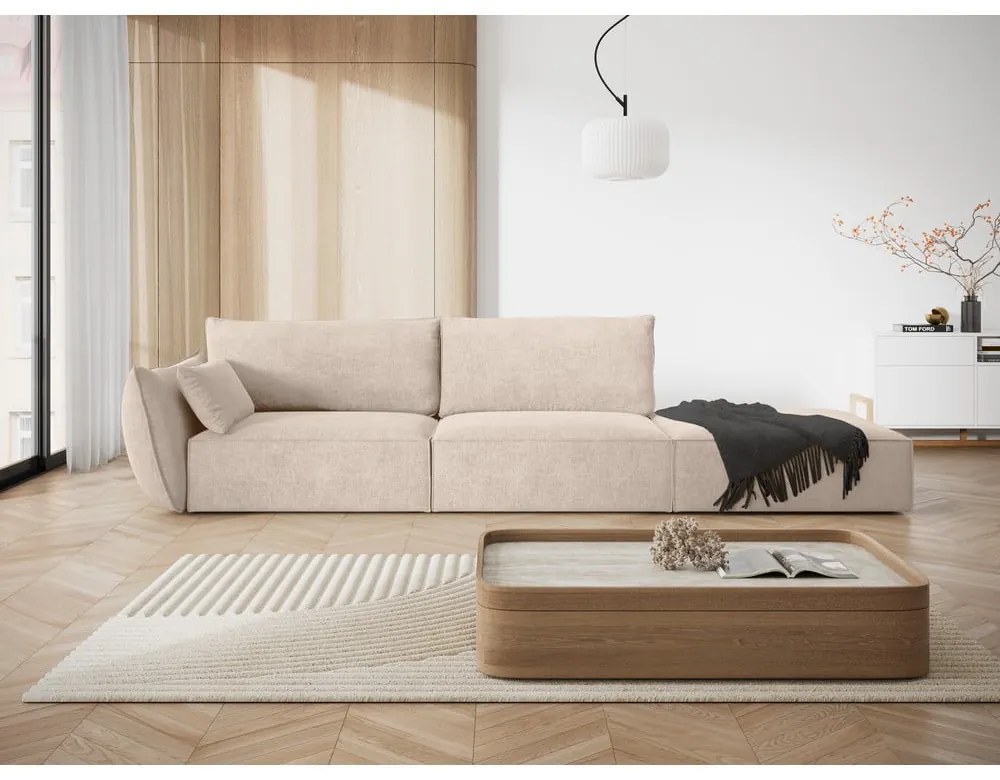 Bézs heverő (bal oldali) Vanda – Mazzini Sofas