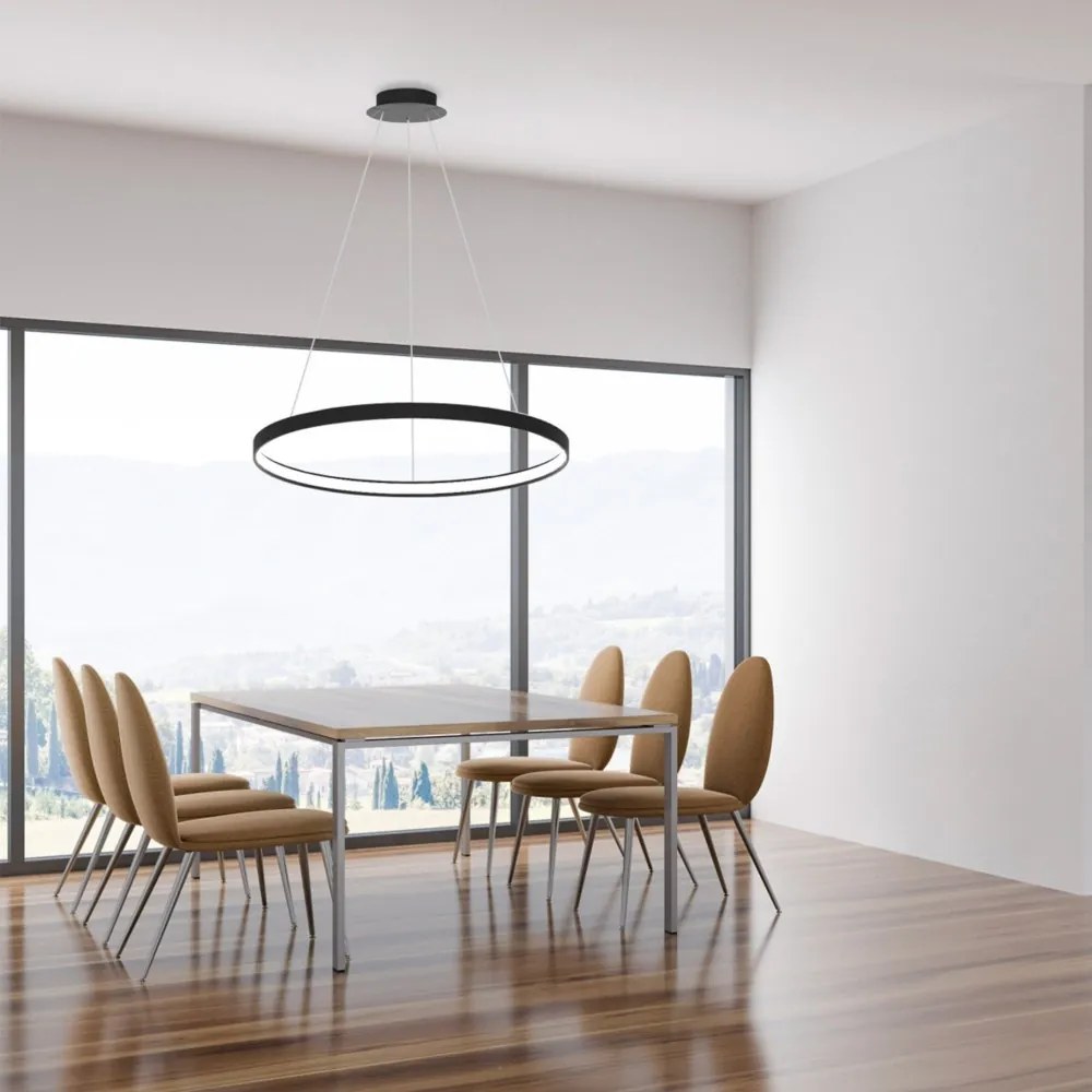ZUMA LINE LA0721-1BK CIRCLE Modern Led Függesztett Lámpa LED IP20