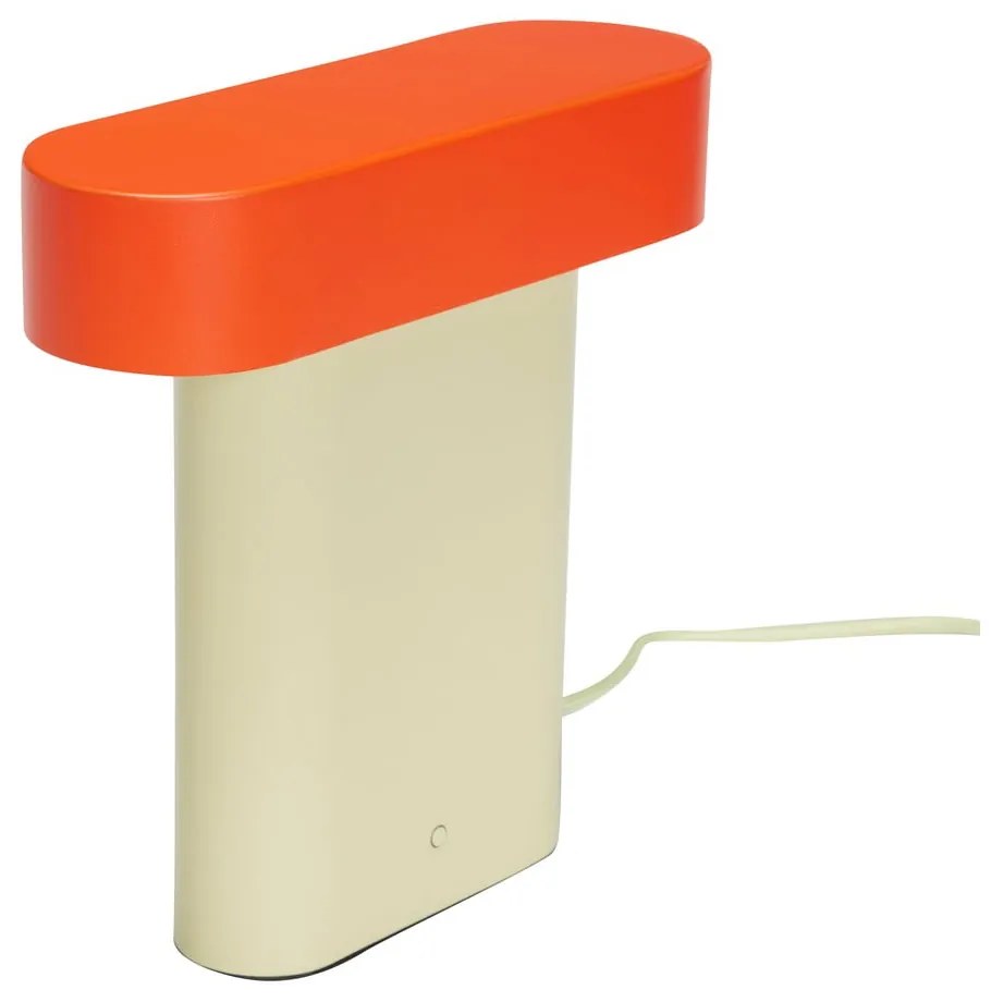Narancssárga-bézs asztali lámpa (magasság 25 cm) Sleek – Hübsch