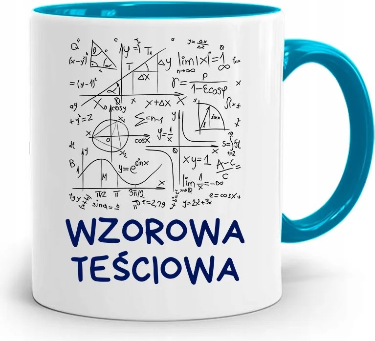 Kék Bögre Anyósnak Mintás Anyósnak fényképes nyomattal