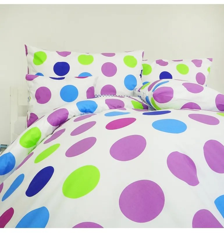 EMI Pera V3 lila ágyneműhuzat, A standard egyszemélyes ágy szett tartalma: 1x 140x200 + 1x 70x90